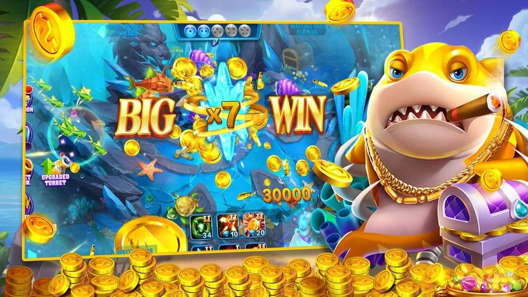Pemain menikmati fishing game arcade di J8DE melalui perangkat mobile